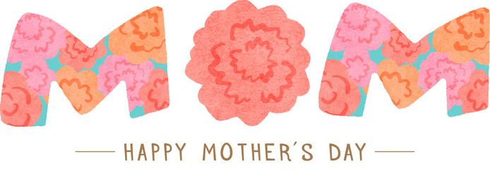 Hand drawn Happy mother's day