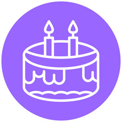 Vector Design Cake Icon Style