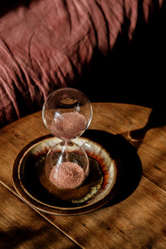 close up of a Hourglass