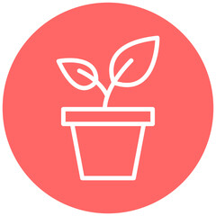 Vector Design Plant Pot Icon Style