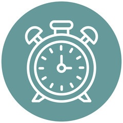 Vector Design Alarm Clock Icon Style