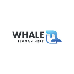 Whale Gradient Colorful Logo