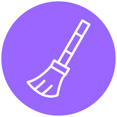 Concrete Finishing Broom Vector Design Icon Style