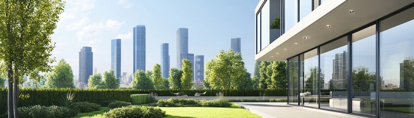 Obraz premium Modern Urban Oasis