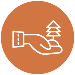 Green Living Vector Design Icon Style