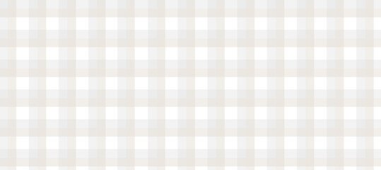 Beige grey and white plaid fabric texture background