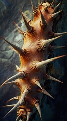 Intricate Thorns: A Close-Up of Nature's Defense