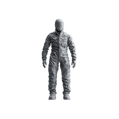 Fototapeta premium 3D Render of a Person in a Protective Suit and Helmet