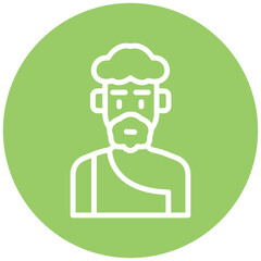 Vector Design Prehistoric Man Icon Style