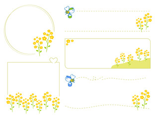 菜の花のフレームセット