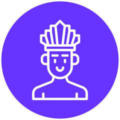 Vector Design Native Indian Icon Style