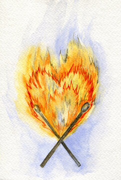 burning heart 