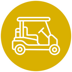 Vector Design Golf Cart Icon Style
