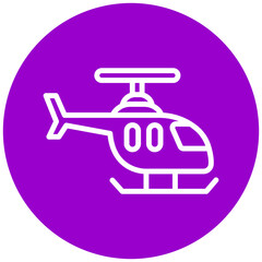 Vector Design Helicopter Icon Style