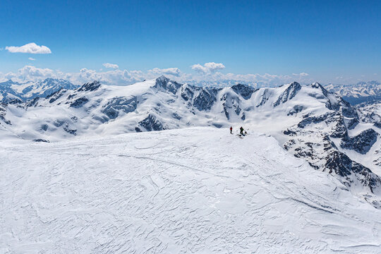 Ski mountaineers, Tredici Cime, Valfurva, Italy