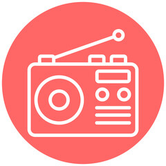 Vector Design Radio Icon Style