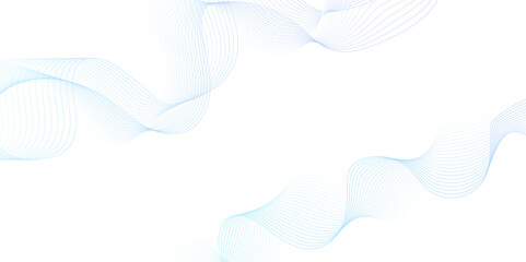 White wave curve lines banner background design. Abstract soft wave lines dynamic flowing blue light isolated background. Vector Illustration of the gray pattern of lines. stripes on white.