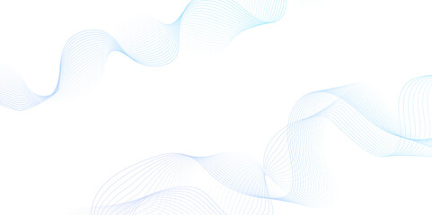 White wave curve lines banner background design. Abstract soft wave lines dynamic flowing blue light isolated background. Vector Illustration of the gray pattern of lines. stripes on white.