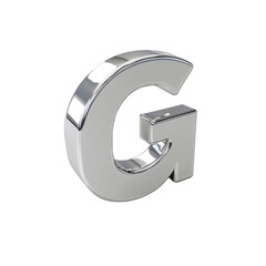 3D Chrome Letter G - Shiny Metallic Alphabet