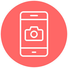 Vector Design Smartphone Camera Icon Style