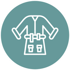 Vector Design Bathrobe Icon Style