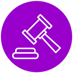 Vector Design Gavel Icon Style