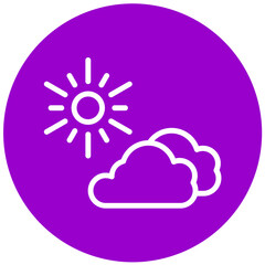 Vector Design Sunny Icon Style