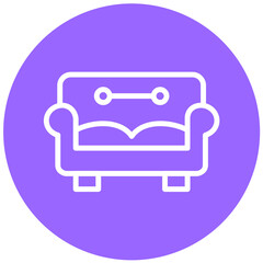 Vector Design Sofa Icon Style