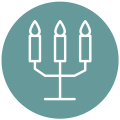Vector Design Candlestick Icon Style