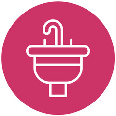 Vector Design Sink Icon Style