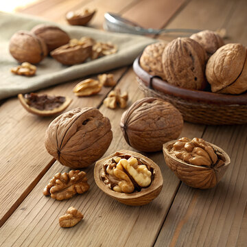 walnuts and nutcracker