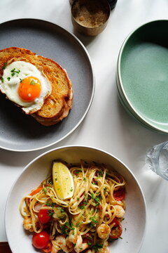 エビのパスタ