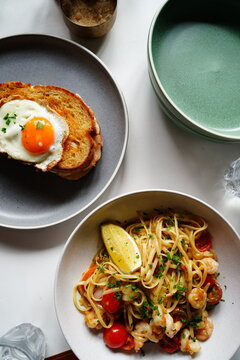 エビのパスタ