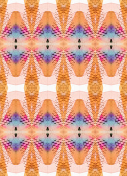 Kaleidoscope pattern in bold colors