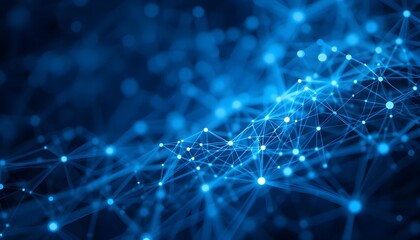 Obraz premium abstract blue background with sparkles