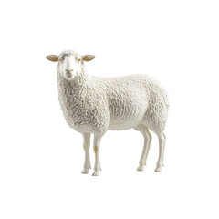Obraz premium Elegant Porcelain Sheep Figurine - White Ewe Sculpture