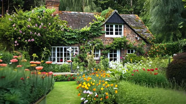Traditionelles Landhaus mit liebevoll gepflegtem Garten