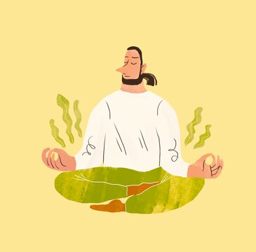 Man doing yoga