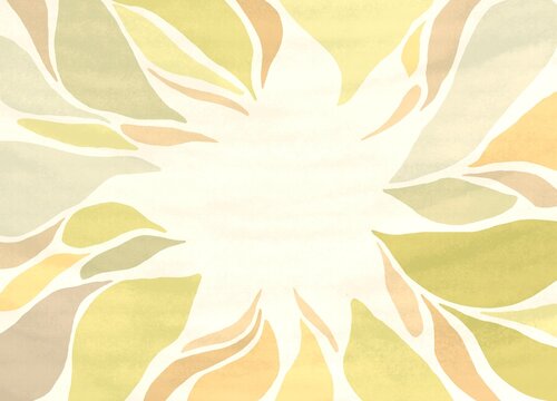 Botanical background in pastel color
