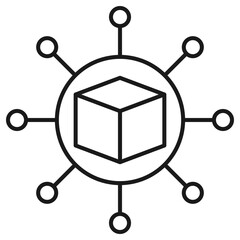Blockchain Line icon