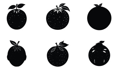 Orange silhouette vector