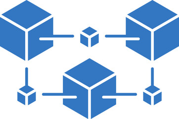 Obraz premium Blockchain Icon