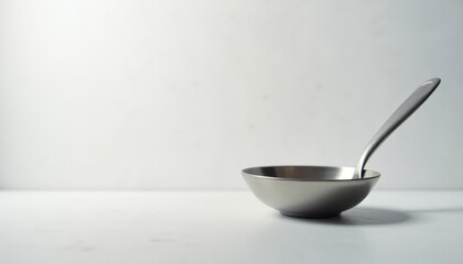 Modern Stainless Steel Ladle and Bowl Minimalist Kitchenware Empty Serving Dish