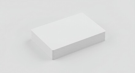 Blank business cards mockup stack.