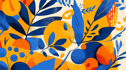 orange picture cartoon 2D, a beneficial fruit, is used as an illustration for advertising.