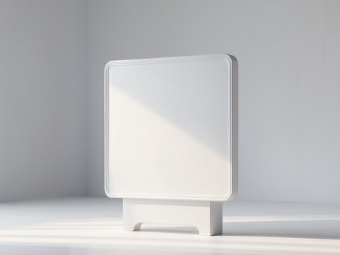 Blank mini billboard ready for creative product advertising opportunities