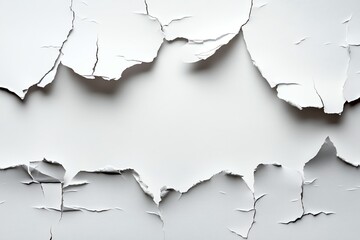 Peeling Paint Texture on Wall with Cracks and Broken Surface