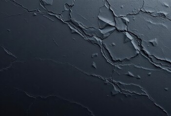 Obraz premium Deep, matte black slate texture with subtle veining, rock, luxury