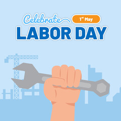 International Labor Day hand drawn design