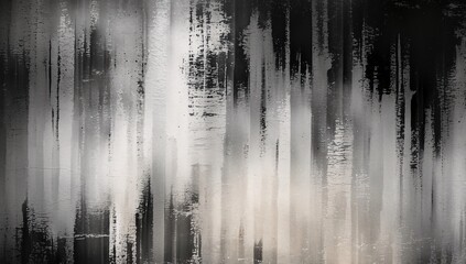 Abstract monochrome pattern with vertical brush strokes creating a textured, atmospheric background.